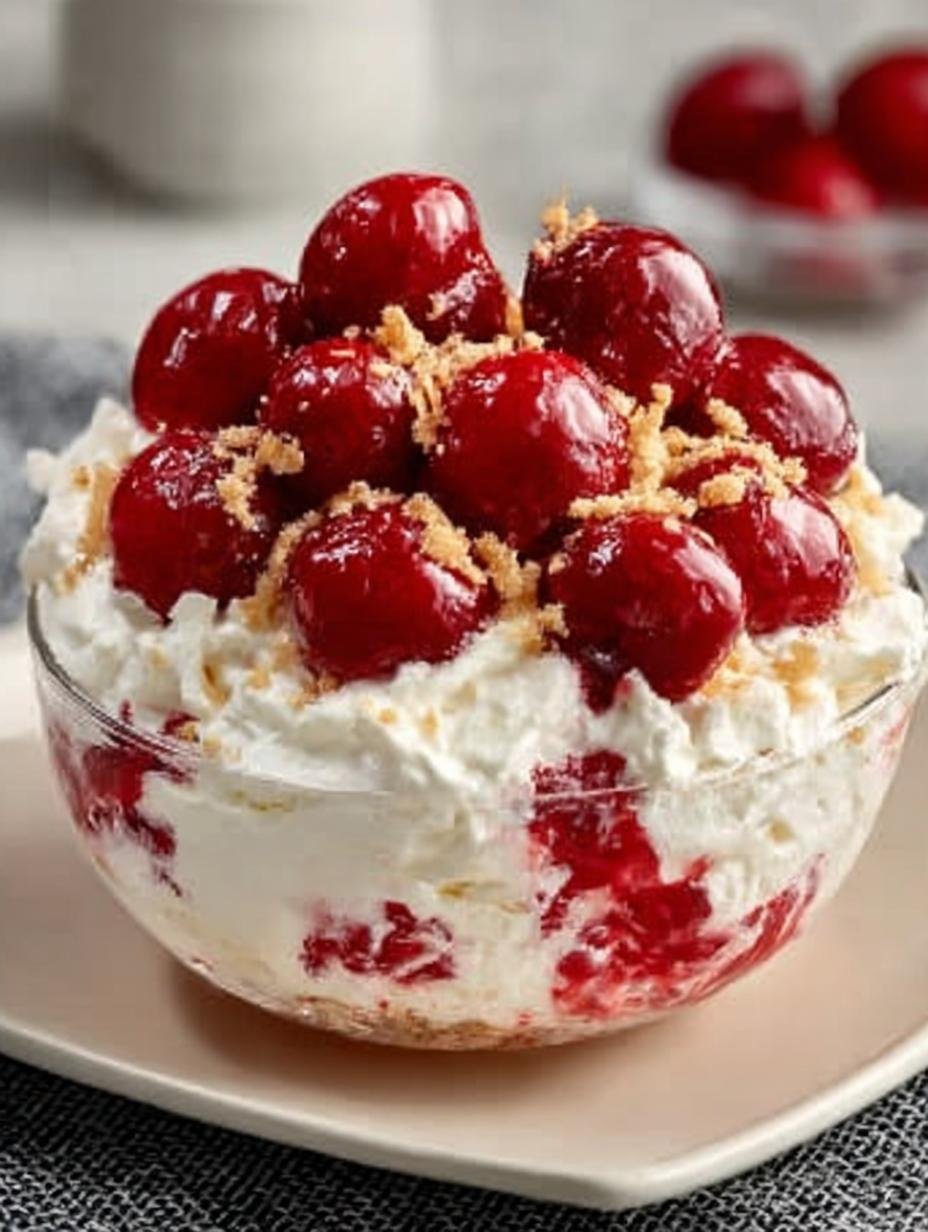 Easy Cherry Cheesecake Fluff: A Delightful Dessert 3 Easy Cherry Cheesecake Fluff: A Delightful Dessert - Cherry Cheesecake Fluff - additional detail