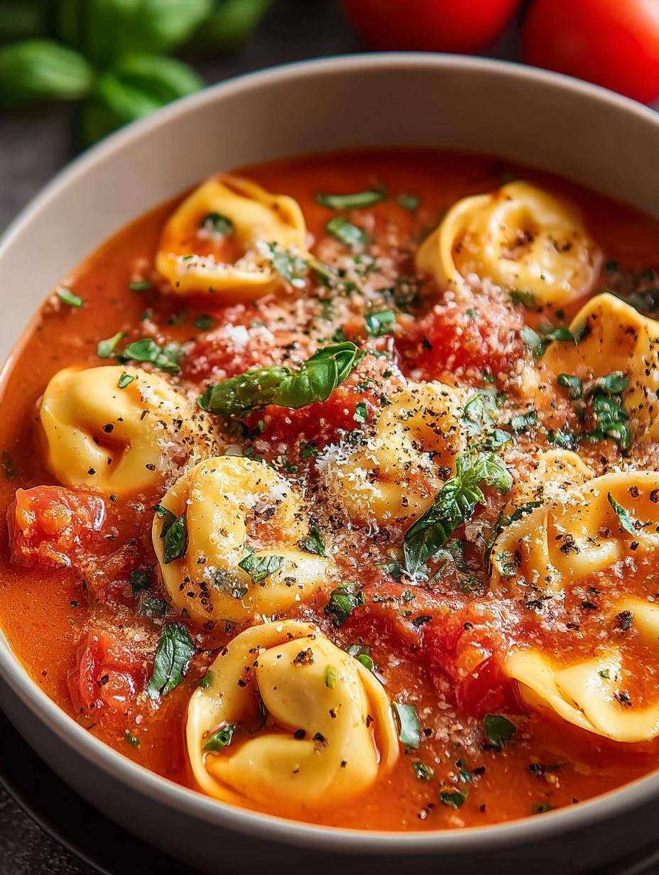 Cozy Tomato Tortellini Soup: 7 Steps to Comforting Bliss 2 Cozy Tomato Tortellini Soup: 7 Steps to Comforting Bliss - Cozy Tomato Tortellini Soup - main visual representation