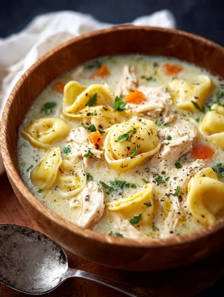 Creamy Chicken Tortellini Soup: 5 Steps to Comfort 3 Creamy Chicken Tortellini Soup: 5 Steps to Comfort - Creamy Chicken Tortellini Soup - additional detail