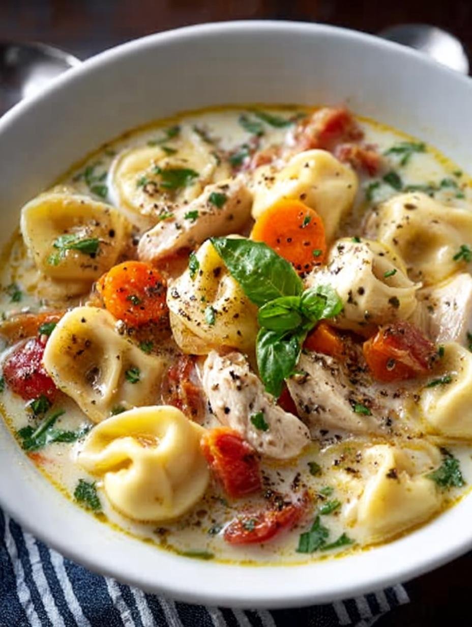 Creamy Chicken Tortellini Soup: 5 Steps to Comfort 1 Creamy Chicken Tortellini Soup