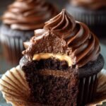 Double Dark Chocolate Cupcakes: 12 Irresistible Delights 4 Double Dark Chocolate Cupcakes