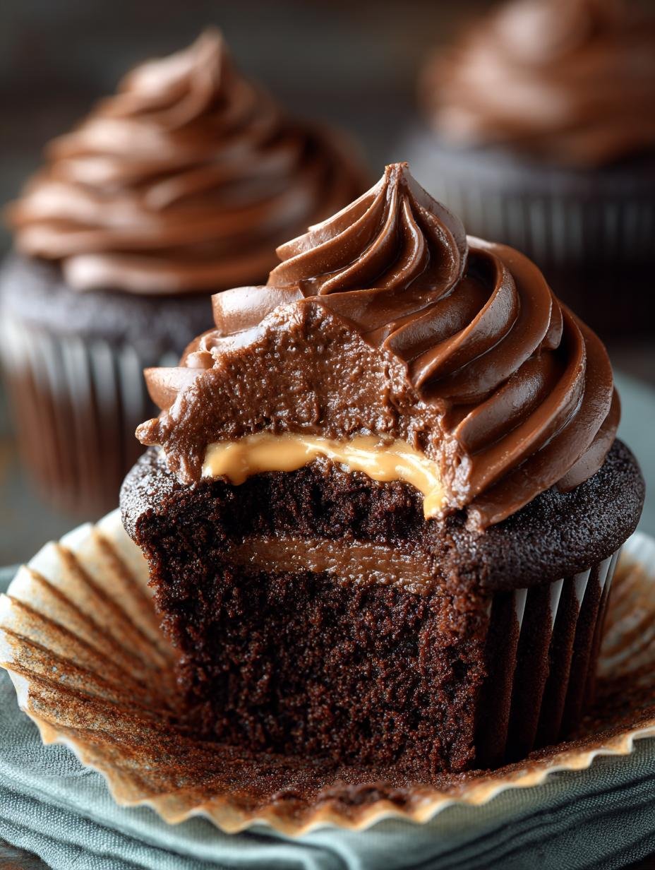 Double Dark Chocolate Cupcakes: 12 Irresistible Delights 1 Double Dark Chocolate Cupcakes
