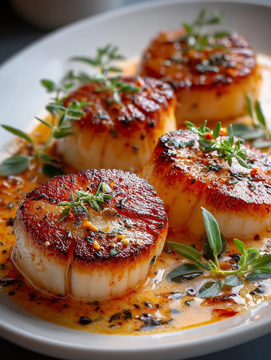 Elegant Scallops with Vodka Cream Sauce for Date Night 3 Elegant Scallops with Vodka Cream Sauce for Date Night - Elegant Scallops with Vodka - additional detail