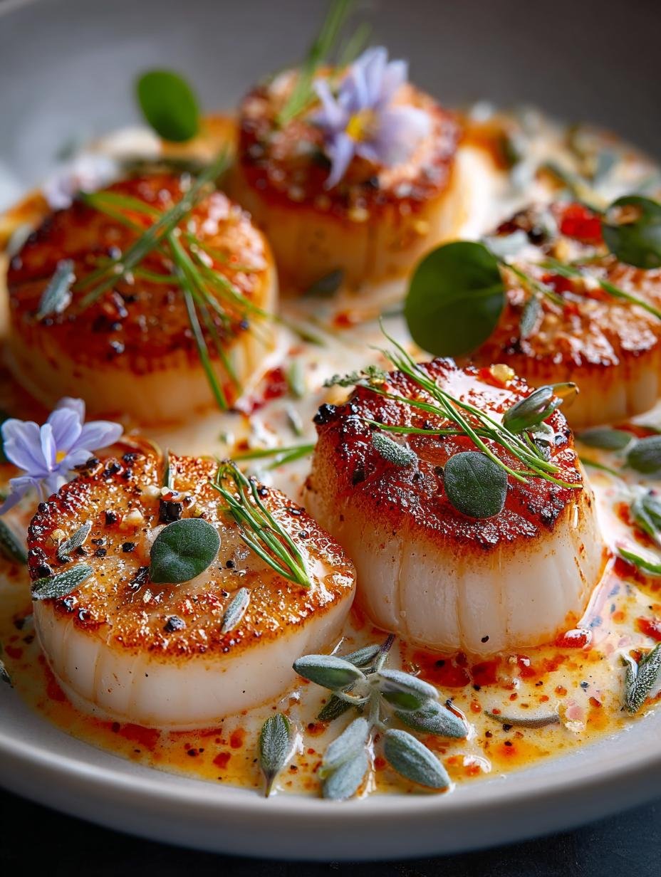 Elegant Scallops with Vodka Cream Sauce for Date Night 1 Elegant Scallops with Vodka