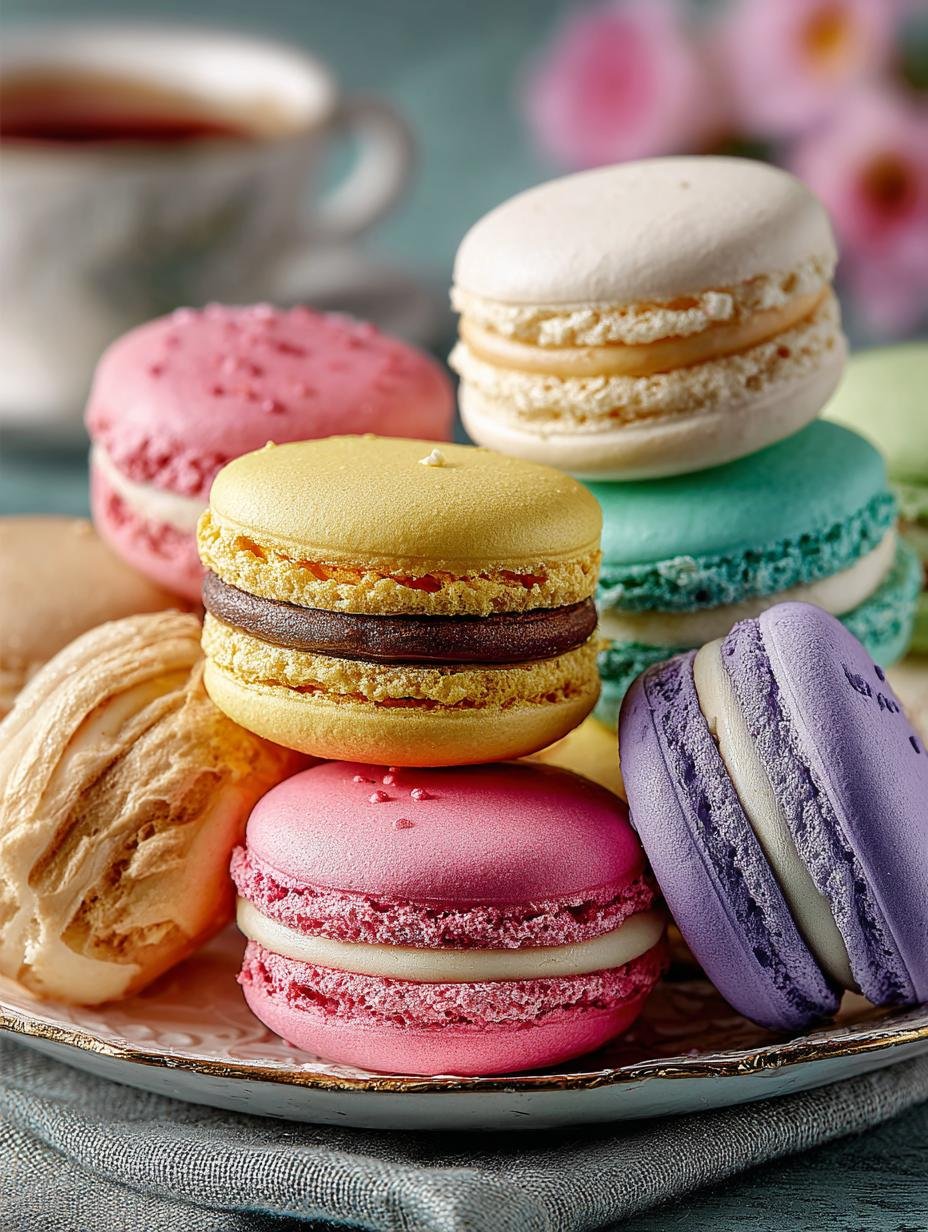 French Macarons: 15 Tips for Perfectly Delicious Treats 2 French Macarons: 15 Tips for Perfectly Delicious Treats - French Macarons - main visual representation