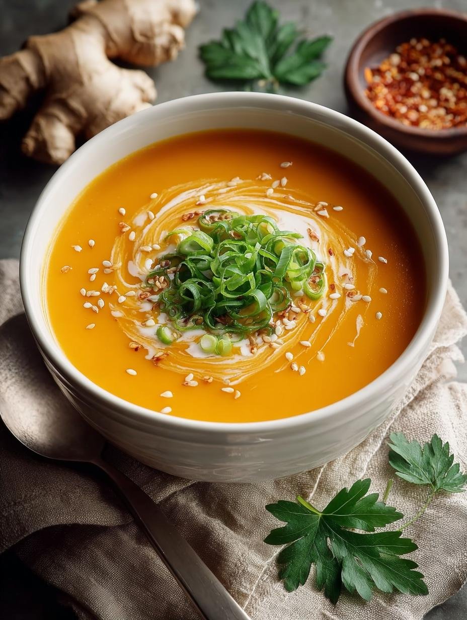 Silky Ginger Sweet Potato Soup for Cozy Days 3 Silky Ginger Sweet Potato Soup for Cozy Days - Ginger Sweet Potato Soup - additional detail