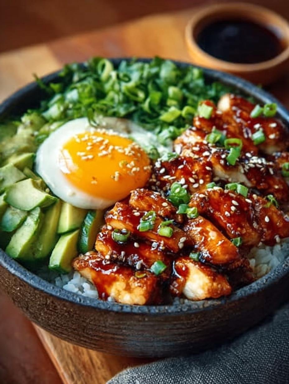 Delicious Korean BBQ Chicken Bowls with Gochujang Sauce - Korean Bbq Chicken Bowls - main visual representation