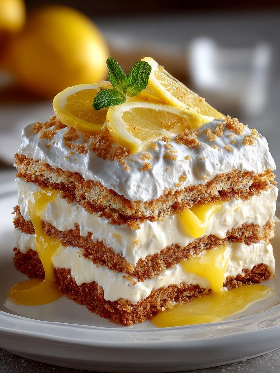 Lemon Icebox Cake: 12 Layers of Refreshing Delight 1 Lemon Icebox Cake
