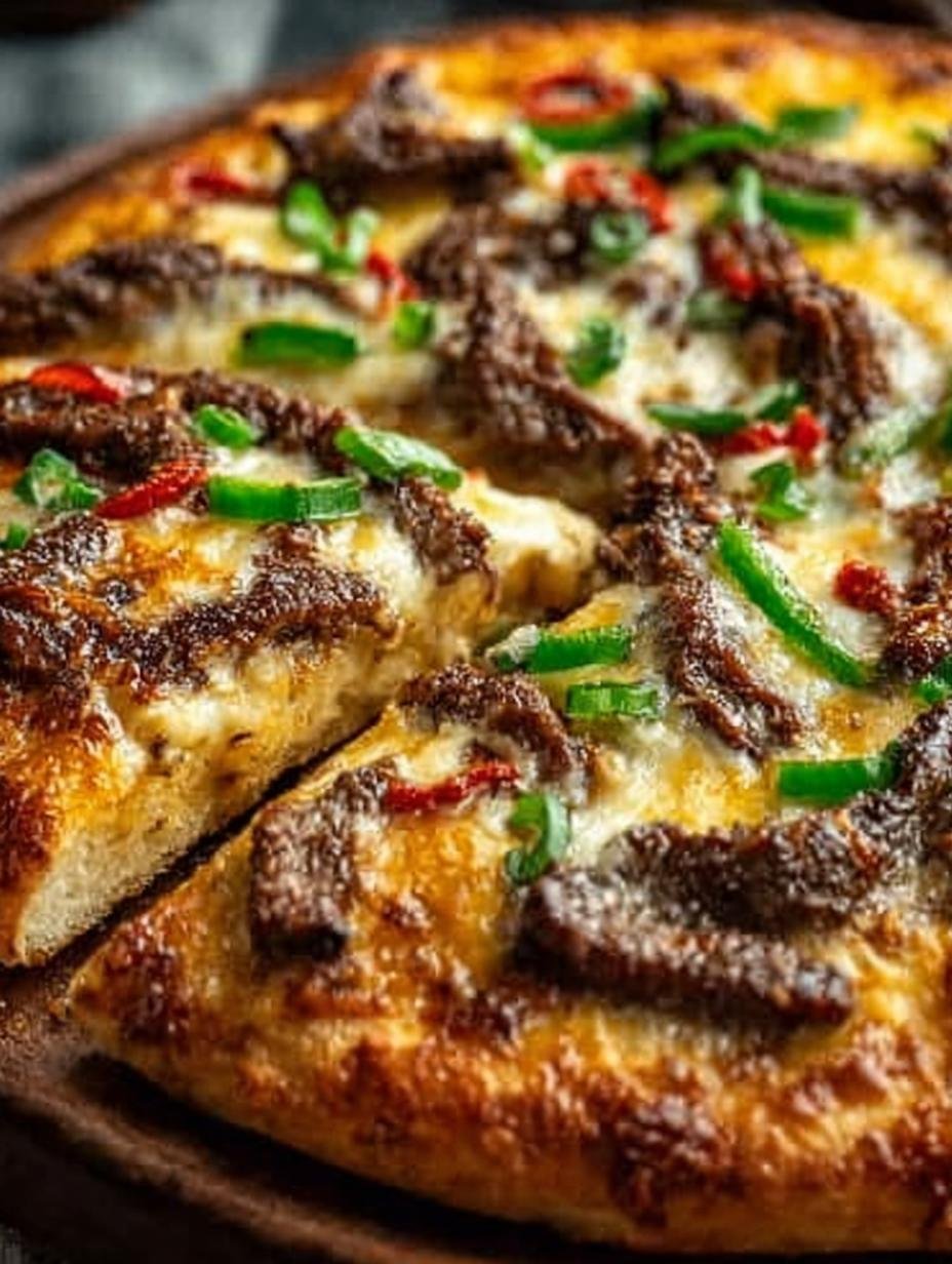 Delicious Philly Cheesesteak Pizza Recipe to Savor - Philly Cheesesteak Pizza - main visual representation