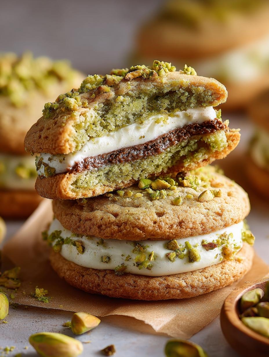 Pistachio Cream Filled Cookies: The Best Recipe Ever 2 Pistachio Cream Filled Cookies: The Best Recipe Ever - Pistachio Cream Filled Cookies - main visual representation