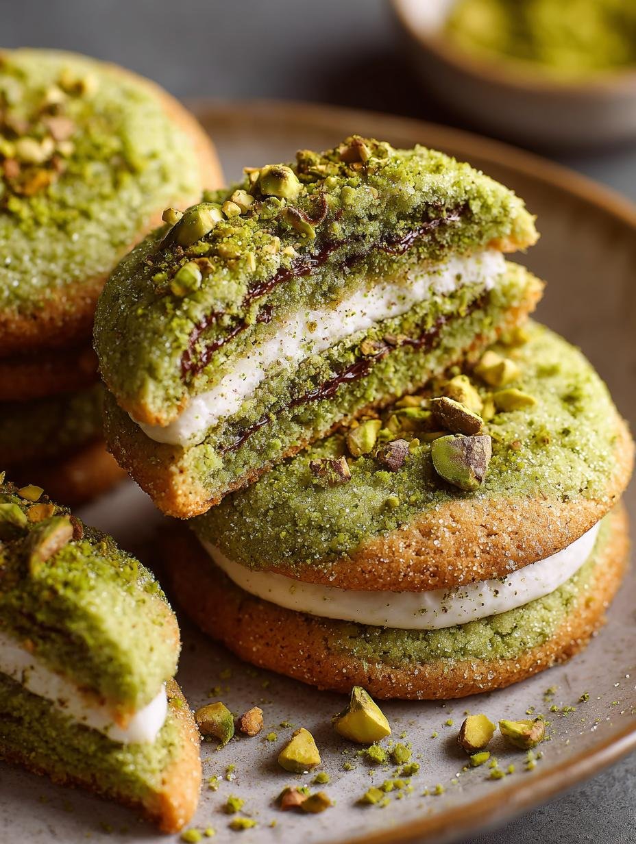 Pistachio Cream Filled Cookies: The Best Recipe Ever 3 Pistachio Cream Filled Cookies: The Best Recipe Ever - Pistachio Cream Filled Cookies - additional detail
