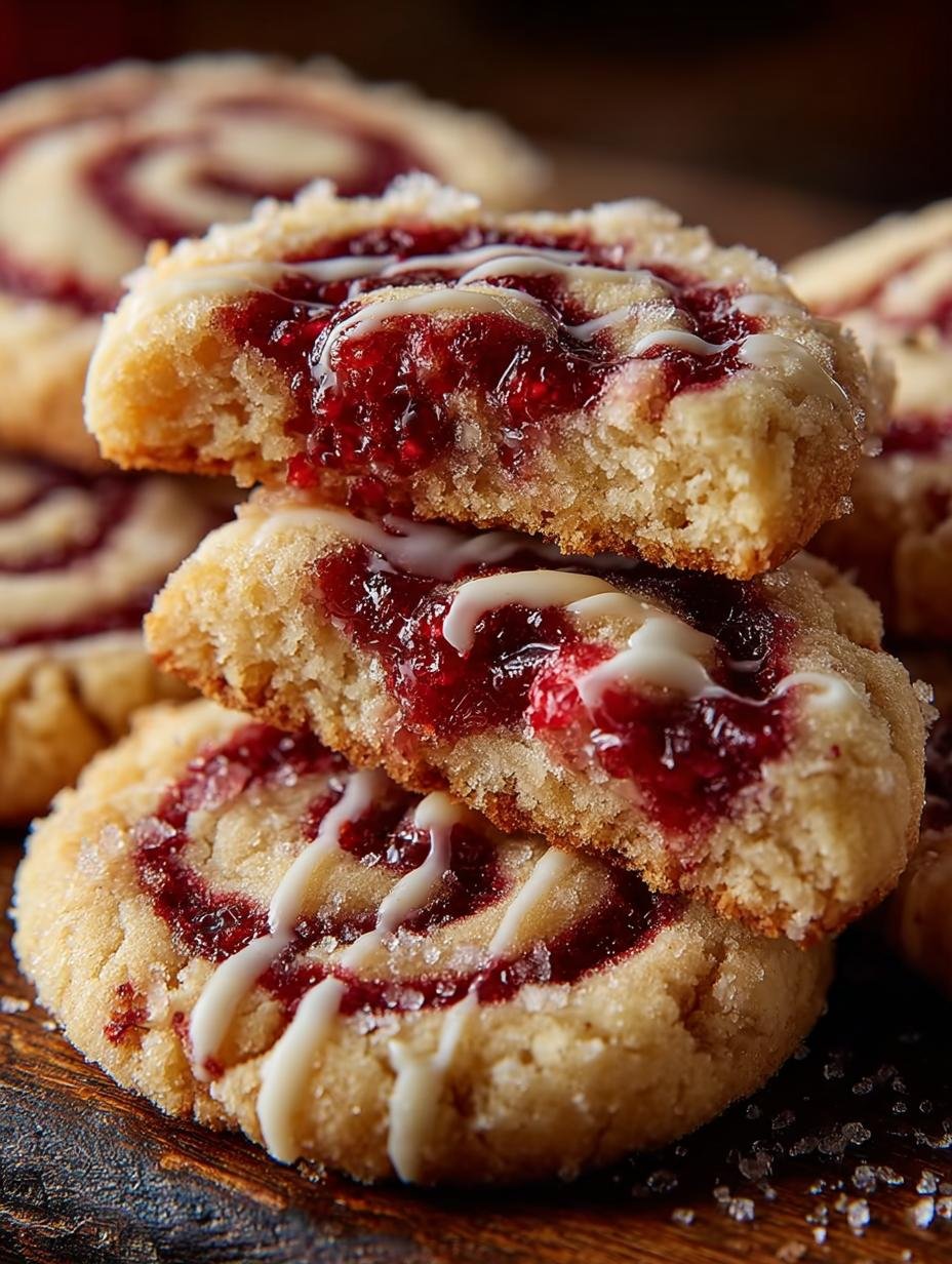 Raspberry Swirl Cookies with White Chocolate Drizzle Delight 3 Raspberry Swirl Cookies with White Chocolate Drizzle Delight - Raspberry Swirl Cookies with - additional detail
