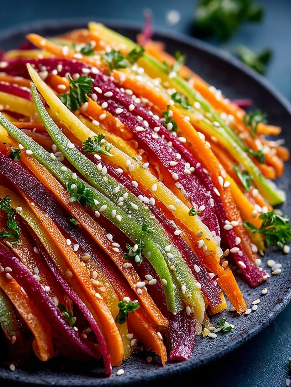 Irresistible Shaved Rainbow Carrot Sesame Salad Recipe 2 Irresistible Shaved Rainbow Carrot Sesame Salad Recipe - Shaved Rainbow Carrot Sesame - main visual representation