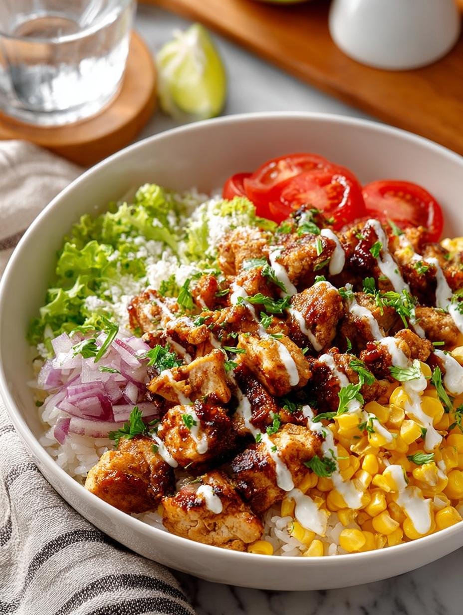 Street Corn Chicken Rice Bowl: 7 Irresistible Flavors 2 Street Corn Chicken Rice Bowl: 7 Irresistible Flavors - Street Corn Chicken Rice - main visual representation
