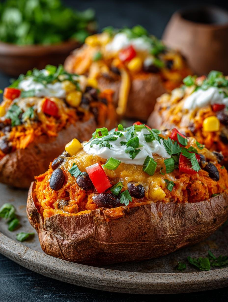 Stuffed Sweet Potatoes with Chili: 4 Hearty Variations - Stuffed Sweet Potatoes with - main visual representation