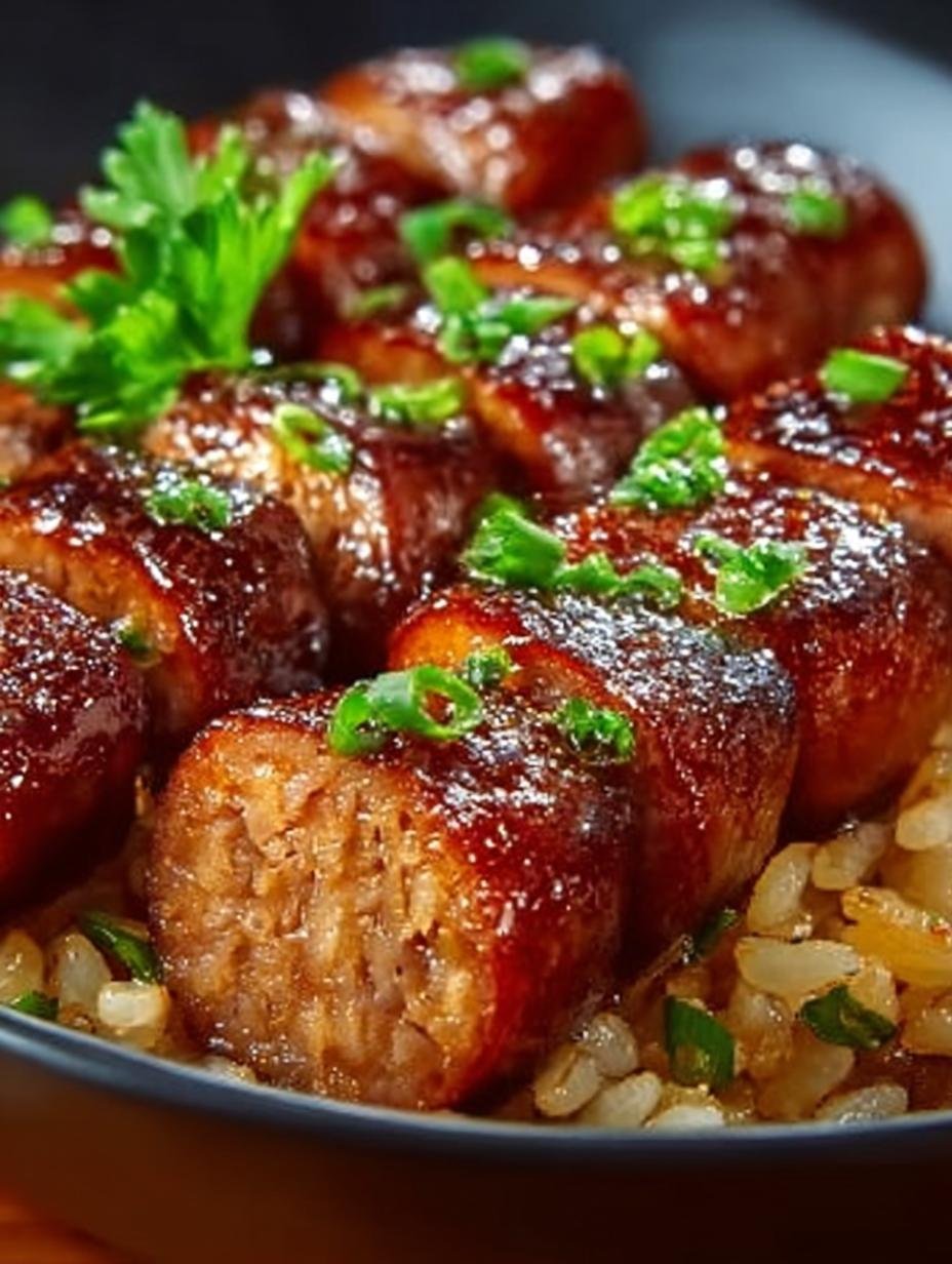 Sweet Tangy BBQ Sausage Rice: A Flavorful Delight - Sweet Tangy Bbq Sausage - main visual representation
