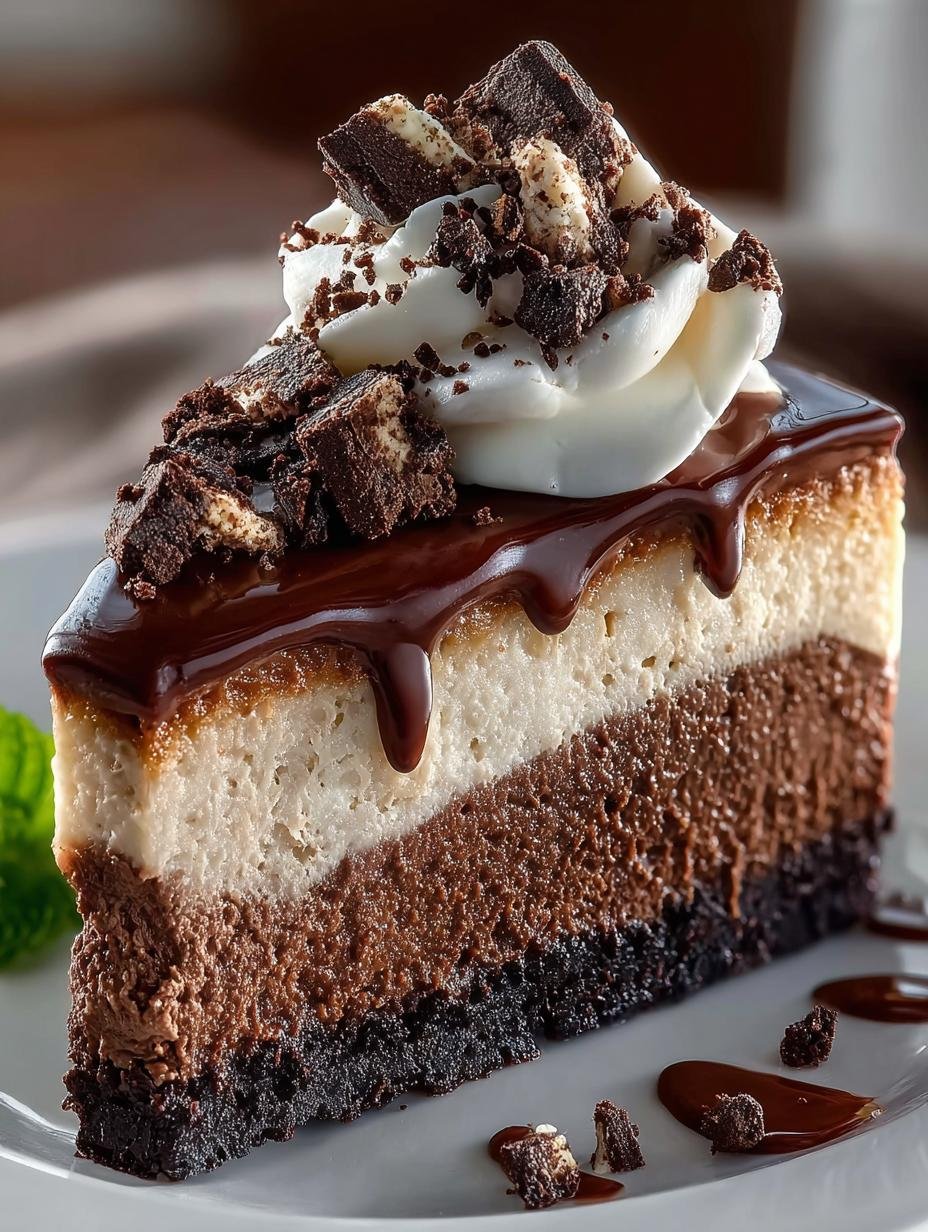 Triple Chocolate Cheesecake: The Ultimate Indulgence - Triple Chocolate Cheesecake - additional detail