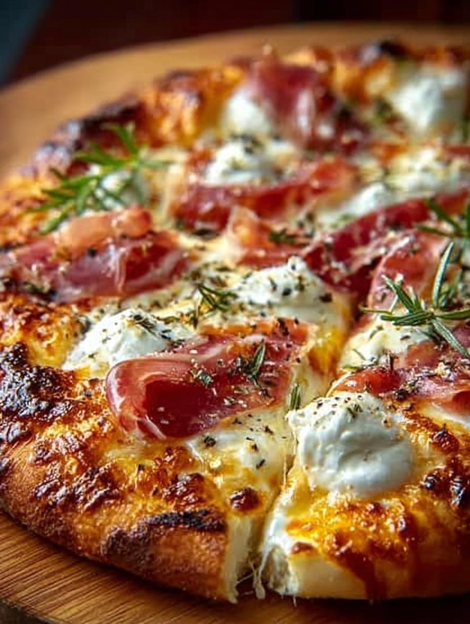 White Pizza with Prosciutto