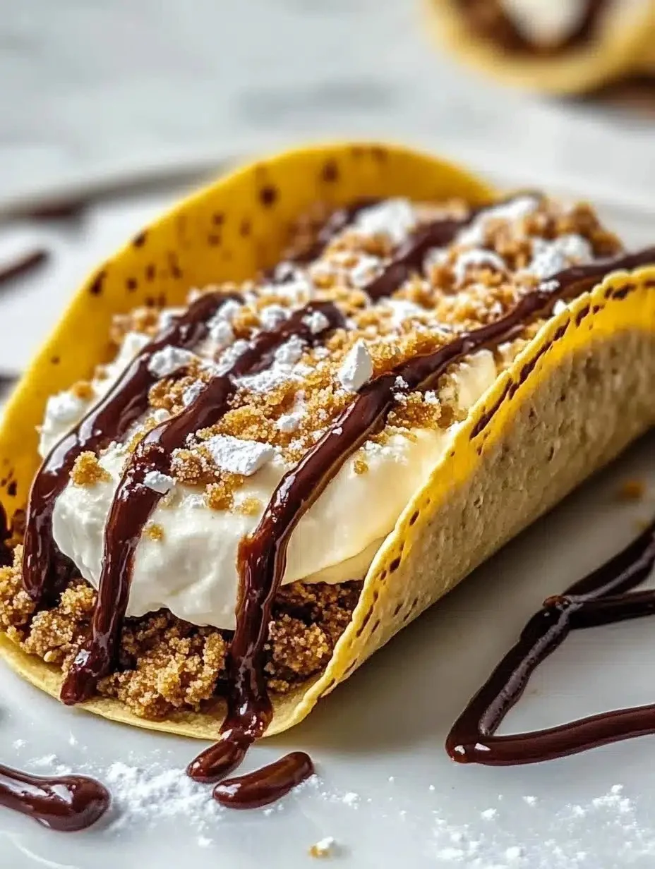 Cheesecake Cookie Dough Tacos 1 Delicious cheesecake cookie dough tacos served on a plate