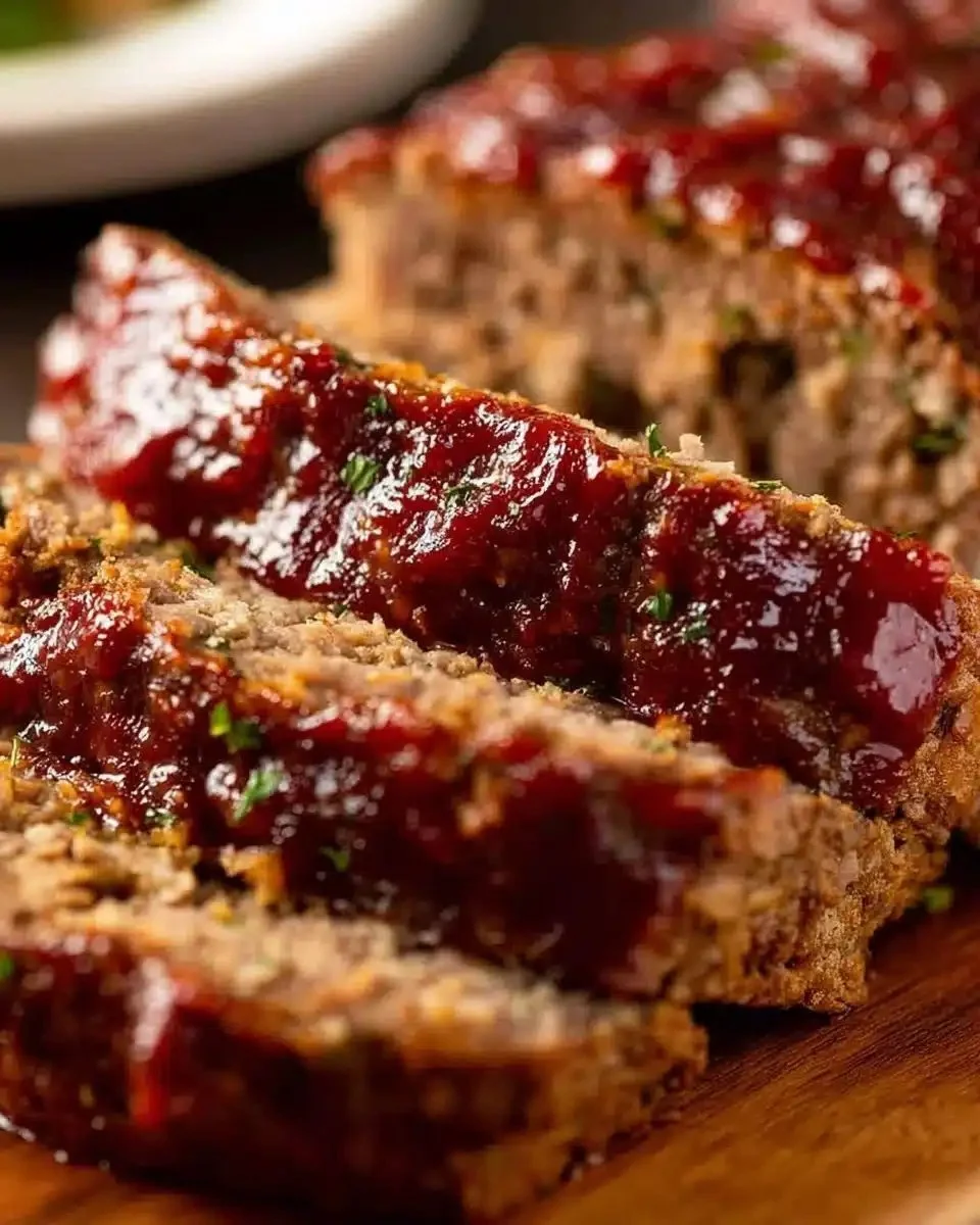 Classic Meatloaf 1 Delicious classic meatloaf served with mashed potatoes and vegetables
