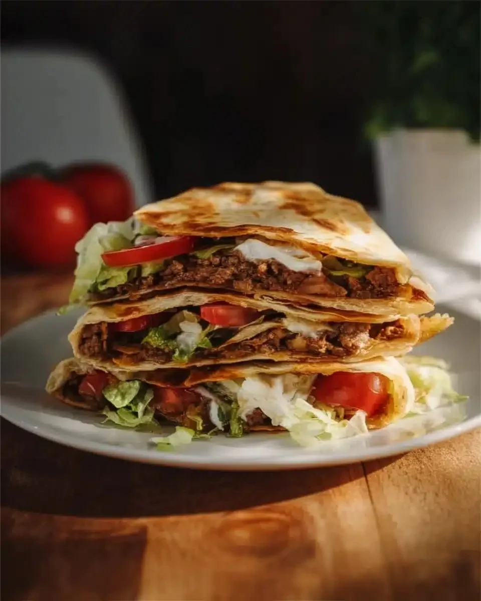 Paleo Crunch Wrap Supreme 1 Delicious Paleo Crunch Wrap Supreme served with fresh ingredients