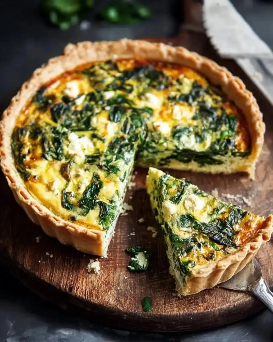 Spinach Quiche Recipe — Easy, Creamy 9-inch Quiche 1 Easy creamy spinach quiche recipe in a 9-inch pie dish