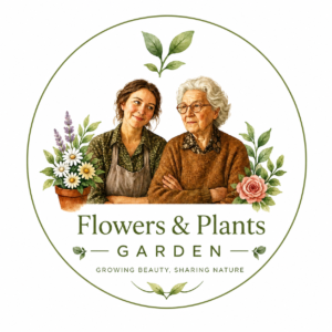 little garden world, where flowers bloom, plants thrive