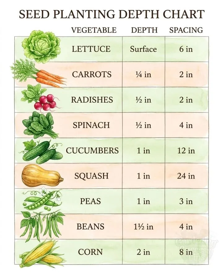 Guide on how deep seeds should be planted for effective growth