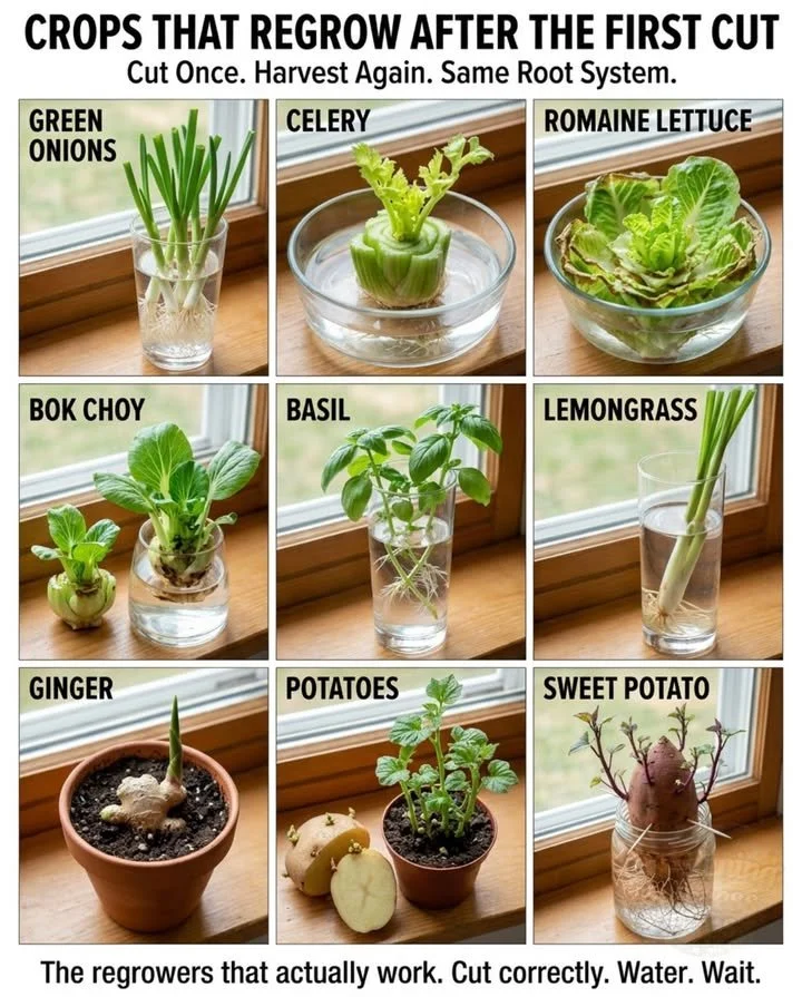 How to Get Multiple Harvests from Crops That Regrow 1 Bountiful garden with multiple harvests from regrowing crops